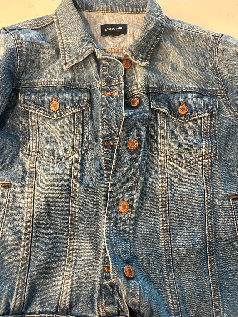 J. Crew Faded Light Blue Denim Jacket